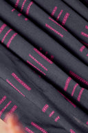 Tissu Native viscose imprimé bleu nuit marine au mètre – motif géométrique – Atelier Brunette