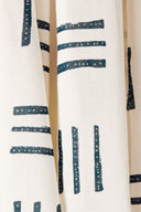 Tissu Native viscose imprimé blanc cassé écru au mètre – motif géométrique – Atelier Brunette