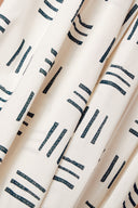 Tissu Native viscose imprimé blanc cassé écru au mètre – motif géométrique – Atelier Brunette