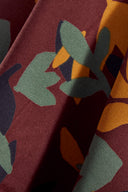 Fabric Séraphine viscose EcoVero floral print rust sold by the metre – romantic – Atelier Brunette