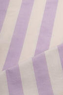 Tissu Stripes coton bambou rayé violet doux au mètre – Atelier Brunette