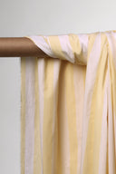 Stripes bamboo cotton fabric, vanilla cream stripe, sold by the metre – Atelier Brunette