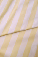 Stripes bamboo cotton fabric, vanilla cream stripe, sold by the metre – Atelier Brunette