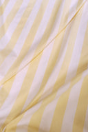 Stripes bamboo cotton fabric, vanilla cream stripe, sold by the metre – Atelier Brunette