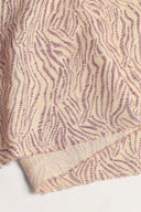 Sya linen-viscose fabric, off-white ecru print, sold by the metre – botanical and lightweight – Atelier Brunette