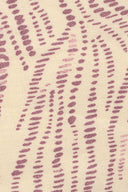 Sya linen-viscose fabric, off-white ecru print, sold by the metre – botanical and lightweight – Atelier Brunette