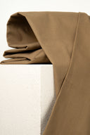 Tissu canvas coton taupe café au mètre – solide et polyvalent – Atelier Brunette