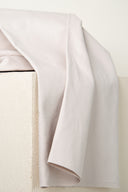 Tissu canvas coton beige argile au mètre – solide et polyvalent – Atelier Brunette