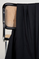 Black water-repellent cotton fabric by the metre – ideal for trench coats – Atelier Brunette