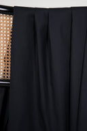 Black water-repellent cotton fabric by the metre – ideal for trench coats – Atelier Brunette