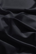 Black cotton gabardine fabric by the metre – durable and flowing – Atelier Brunette