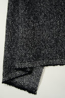 Black and off-white flecked wool-blend fabric by the metre – stylish tweed, warm feel – Atelier Brunette