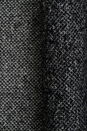 Black and off-white flecked wool-blend fabric by the metre – stylish tweed, warm feel – Atelier Brunette