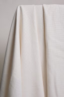 Little Tile fabric, off-white – geometric tile jacquard – Atelier Brunette