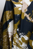 Mira viscose fabric, midnight indigo blue print, by the metre – flowing and delicate – Atelier Brunette