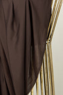 Tissu modal viscose beige caramel chaud au mètre – incroyablement doux – Atelier Brunette
