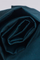 Deep forest green cotton oxford fabric by the metre – casual check texture – Atelier Brunette