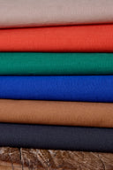 Electric blue cotton poplin fabric by the metre – smooth and silky – Atelier Brunette
