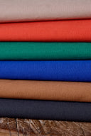 Bright zesty green cotton poplin fabric by the metre – smooth and silky – Atelier Brunette