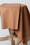 Caramel hazelnut cotton poplin fabric by the metre – smooth and silky – Atelier Brunette
