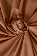 Caramel hazelnut cotton poplin fabric by the metre – smooth and silky – Atelier Brunette