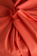 Tissu popeline coton orange coquelicot au mètre – lisse et soyeux – Atelier Brunette
