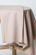 Sand beige cotton poplin fabric by the metre – smooth and silky – Atelier Brunette