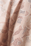 Fabric Vera viscose geometric blush pink pale sold by the metre – Atelier Brunette