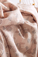 Fabric Vera viscose geometric blush pink pale sold by the metre – Atelier Brunette