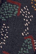 Tissu Vera viscose géométrique bleu nuit marine au mètre – Atelier Brunette