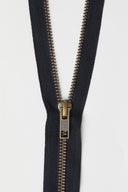 Separating zipper brass black 60 cm - Atelier Brunette - 2