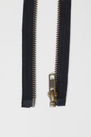 Separating zipper brass black 60 cm - Atelier Brunette - 4